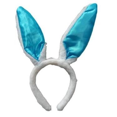 Imagem de Tiara Orelha De Coelho Da Páscoa Adulto Infantil Festa - cor azul - JF
