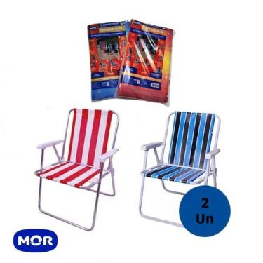 Imagem de Kit 2 Unidades Refil Capa Tela Para Cadeira de Praia Alta - Mor