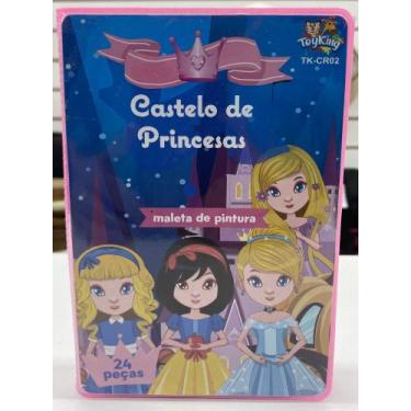Imagem de Maleta de pintura 24 peças castelo de princesas - Toyking
