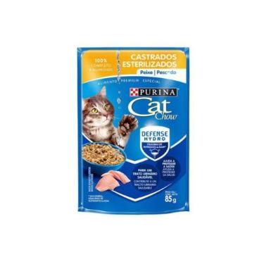 Imagem de Caixa com 15 Sache Cat Chow Peixe Castrado - Pack 15 x 85g - Cat Chow 