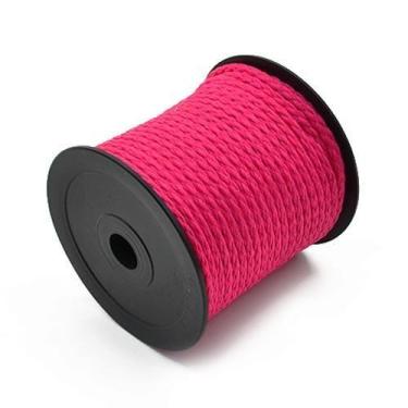 Imagem de Cordão Trançado de Poliéster Marwan 5mm - 50 Metros, 021 - PINK