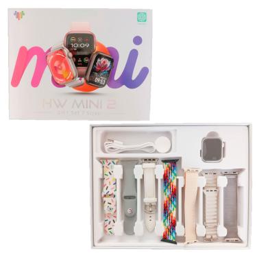 Imagem de Smartwatch Hw Mini 2 Serie 9 Chat GPT 41mm 7 Pulseiras NFC