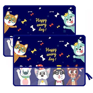 Imagem de Protetor solar de carro para bebês e crianças, pacote com 2 protetores de cortina de janela lateral do carro, protege contra o brilho do sol, raios UV, brilho do interior do carro, bloqueador solar (equipe de cães)