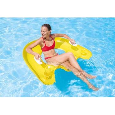 Imagem de Boia inflável assento com alças para água e porta copo - B Maze, Amare