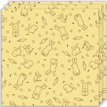 Imagem de Embalagem para Ovo de Páscoa Coelho Amarelo 69cm x 89cm - 3 Un - Carbe