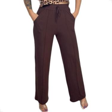 Imagem de Calça Pantalona Cintura alta em Malha Viscolycra Premium - West Route,