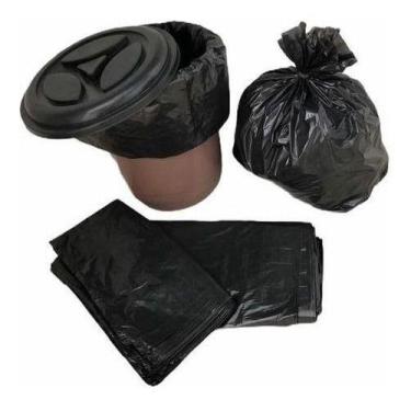Imagem de Saco De Lixo 30 Litros Reforçado 100 Unidades Preto - HIGIPACK
