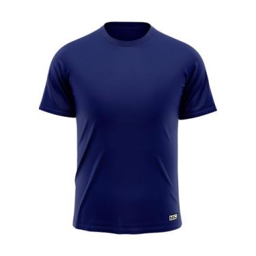 Imagem de Camiseta Masculina Lisa Algodão Premium Várias Cores MXC BRASIL, Azul,