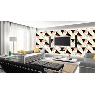 Imagem de Papel de parede adesivo zara mármore escuro gold rose   ( med. 90x300 