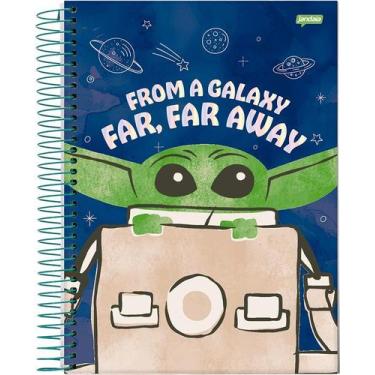 Imagem de Caderno Jandaia universitário star wars Grogu 200x275mm 160f