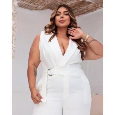 Imagem de Macacão Alfaiataria Moda Plus Size Blogueira Plus 46 48 50 - On.shop, 