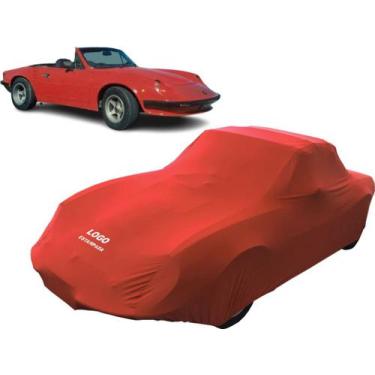 Imagem de Capa Para Cobrir Carro Puma Gtc De Tecido Helanca - Mz, Vermelha