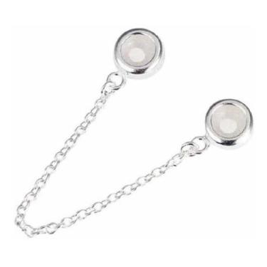 Imagem de Trava Berloque Prata 925 P/ Pulseira Fina Pega Ladrão - Lojas La+Ny, 5