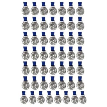 Imagem de Medalha Medasul Honra ao Mérito 29mm Kit C/ 50 Unidades, Prata, 29mm