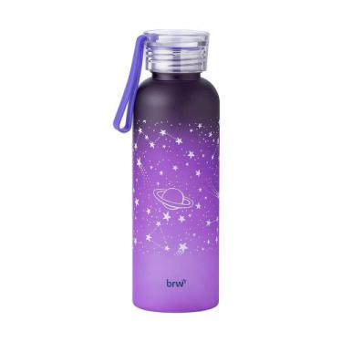 Imagem de Garrafa de Água Plástica Estampada de 500ml Degradê - BRW, ROXO
