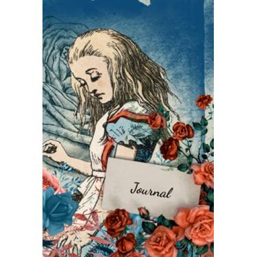 Imagem de Journal - Alice In Roses: Alice In Wonderland Themed | Writing Journal | Blank Lined | 6x9-120pgs