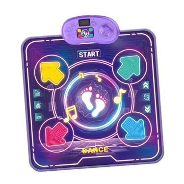 Imagem de Almencla Tapete de dança infantil, cobertor para jogo, presente de aniversário, brinquedo interativo, música, cobertor para 3, 4, 5, 6, 7, 8 anos de idade, Luz Dupla
