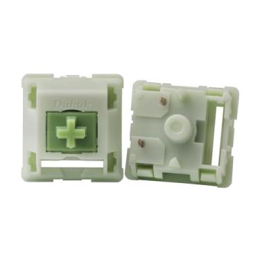 Imagem de Interruptores de teclado Duhuk Matcha V4, 70 peças, interruptores lineares de 5 pinos lubrificados à mão, interruptores MX de 55 g para interruptores de teclado mecânico, som de alta fidelidade, mola