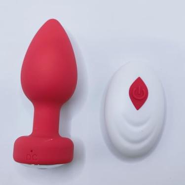 Imagem de Plugue anal brinquedo sexual adulto, brinquedos e jogos sexuais para homens e mulheres, controle remoto sem fio vibração de 10 frequências, plugue pequeno para massagem de próstata masculina feminina