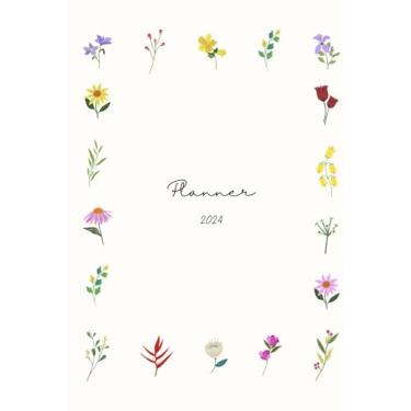 Imagem de Weekly Planner 2024: Floral Weekly Planner 2024 for organitsation and productivity