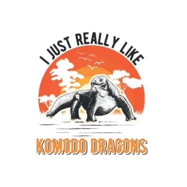 Imagem de Komodo Dragon Notebook: I Just Really Like Komodo Dragons / 6x9 Inches / 120 graph Sites