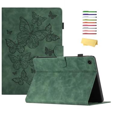 Imagem de UUcovers Capa para tablet Samsung Galaxy Tab A9 Plus/A9+ 11 polegadas 2023 (SM-X210/X216/X218) com suporte/porta-lápis/bolsos [hibernar/despertar automático] Capa carteira magnética em relevo à prova