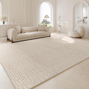 Imagem de HJZSZX Tapete creme tapete grande tamanho sala de estar decoração tapetes confortáveis antiderrapantes quarto tapetes, YY007,3,K,200X200CM