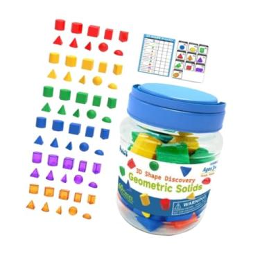 Imagem de simhoa 60X 3D Blocos de Luz Geométricos de Sólidos Definidos para Materiais para Escolas em Idade Pré -escolar