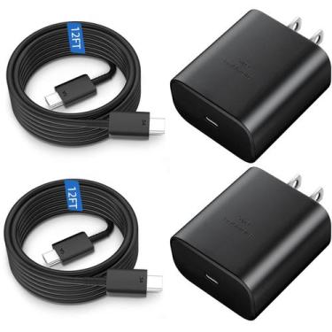 Imagem de Carregador Samsung 45W Super Fast Tipo C com Cabo de 3,6m (12 pés) par
