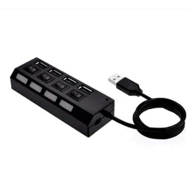 Imagem de Hub USBB 2.0 4 Portas Multi Adaptador e Expansor Extensão USB 4 Entrad