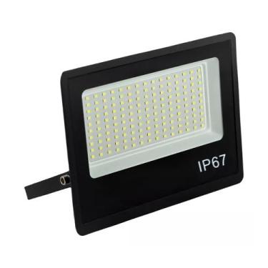 Imagem de Refletor Fio 400W Eletrico Holofote Potente Luz Led Iluminação Branco 