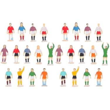 Imagem de COHEALI 26 mini bonecos de futebol de futebol em miniatura, estatuetas de jogador, copa do mundo, mini estatuetas de jogador de futebol