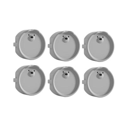 Imagem de Dynwave 6PCS O tom de criança cobre protetor elétrico protetor à prova de crianças, Cinza