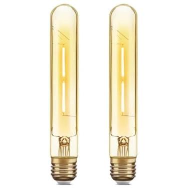Imagem de Kit 2x Lâmpada Filamento LED Retrô T30 2W Branco Quente Bivolt