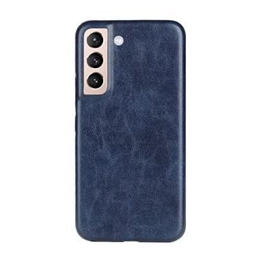 Imagem de Para samsung s23 22 s21 nota 20 ultra fino couro pele interior capa de telefone para galaxy a53 a52 a72 a12 a22 a03s, azul, para galaxy a53