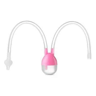Imagem de Aspirador Nasal Bebe Infantil Sugador Catarro E Meleca 1 Und Cor Rosa 