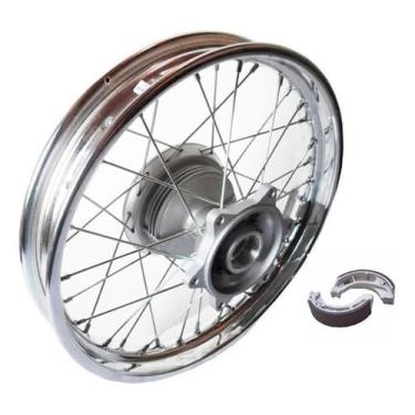 Imagem de Roda Traseira Completa Nxr Bros 125 150 160 Tambor + Lona