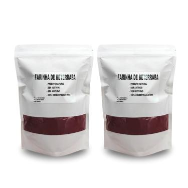 Imagem de Kit 2 Un Suplemento Farinha Beterraba Pó 1kg