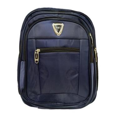 Imagem de Mochila feminina com 4 compartimentos impermeável - F9112, Azul