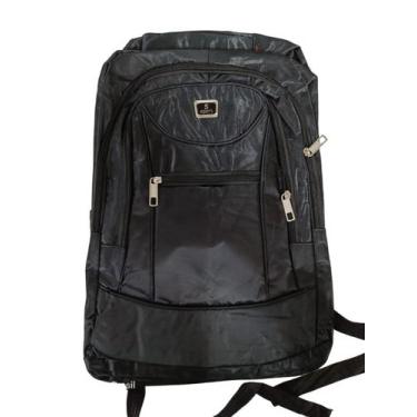 Imagem de Mochila masculina Alça reforçada impermeável 40cm - 9081, Preto