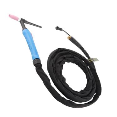 Imagem de Tocha de Soldagem TIG, Cabo Flexível WP-26 de 4 Metros, Resistência de Alta Temperatura, Design Ergonômico, Instalação Fácil para Vários Metais