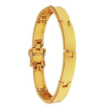 Imagem de Pulseira Bracelete De Moedas Antiga Banhada A Ouro 18k - 9mm (19CM)
