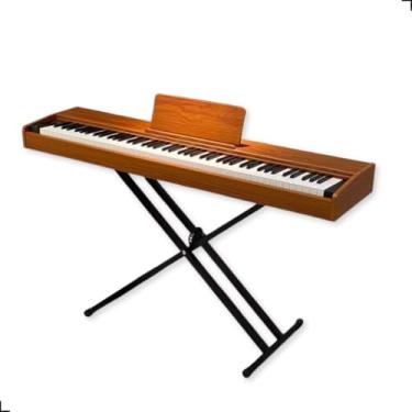 Imagem de Piano Digital Bivolt 88 Teclas C/Suporte E Pedal Waver
