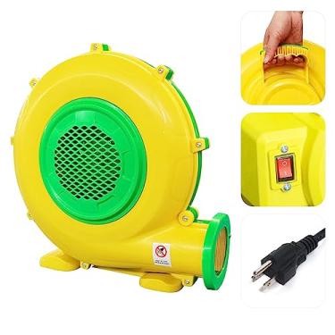Imagem de QILEBA Soprador De Castelo Inflável, Soprador De Ar Potente De 1100 Watts/1,5 Hp Para Infláveis Grandes, Bomba De Ventilador De Castelo Inflável Portátil Para Cabine De Pintura, Castelo Inflável, Ju