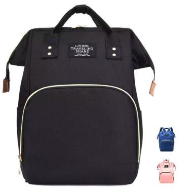 Imagem de Mochila Maternidade Bolsa Multifunção Mamãe Bebê Térmica Impermeável P