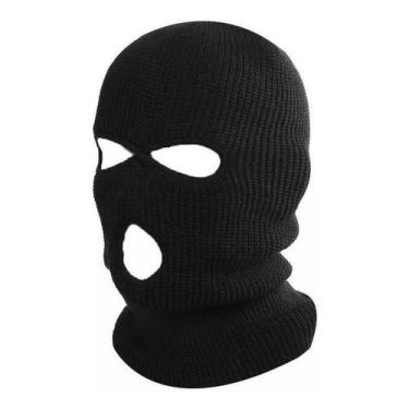 Imagem de Touca Ninja Balaclava 3 Furos Motoqueiro Cor Preta - oem, Preto, UNICO
