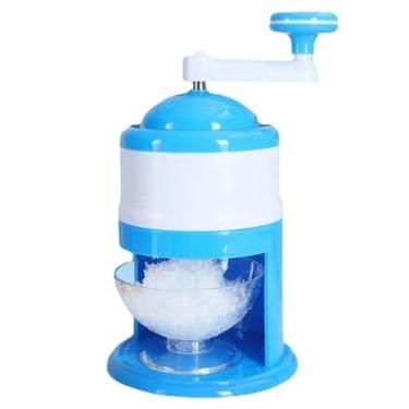 Imagem de Máquina de gelo raspado, máquina de fazer gelo manual, faça você mesmo, máquina de cone de neve portátil com manivela para fazer festas, cones de neve, sorvete e máquinas de gelo raspado lamacento