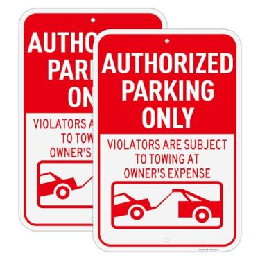 Imagem de Placa autorizada apenas para estacionamento