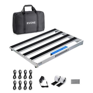 Imagem de Pedal de guitarra RVONE RPB-350 com fonte de alimentação e bolsa