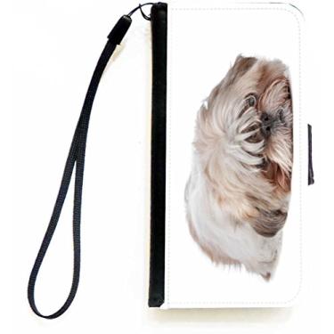 Imagem de Rikki Knight Capa carteira flip com design de cachorro Shih Tzu com aba magnética para Apple iPhone 5c